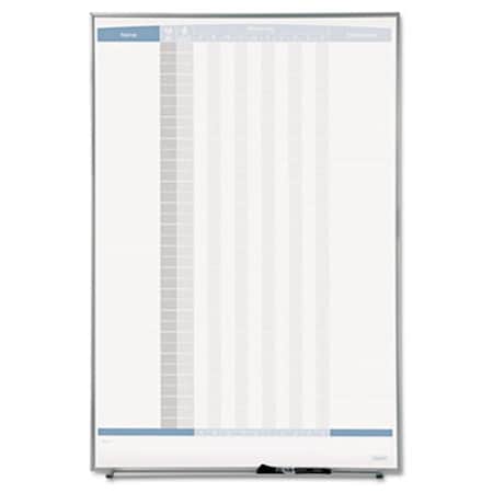 Easy-To-Organize Matrix Employee Tracking Board 34 x 23 EA40362